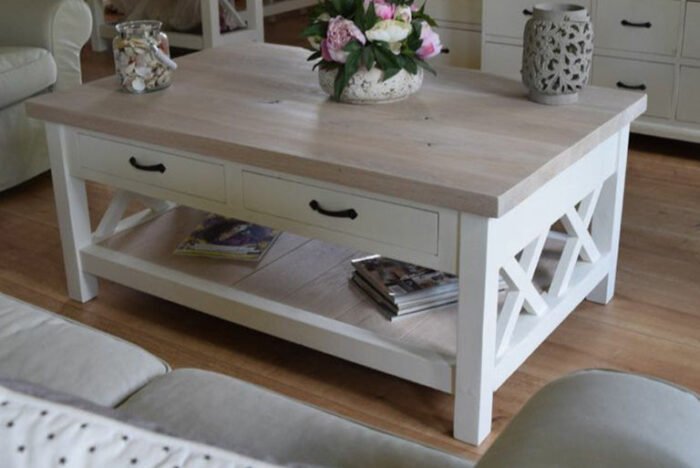 Swedish Wood Coffee Table - OHA-073 - Image 1