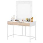 Vanity, Makeup Dressing Table with Lights and Drawers