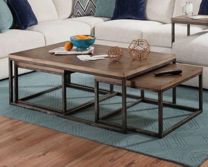 Coffee table 110 * 45 MDF wood - Image 1