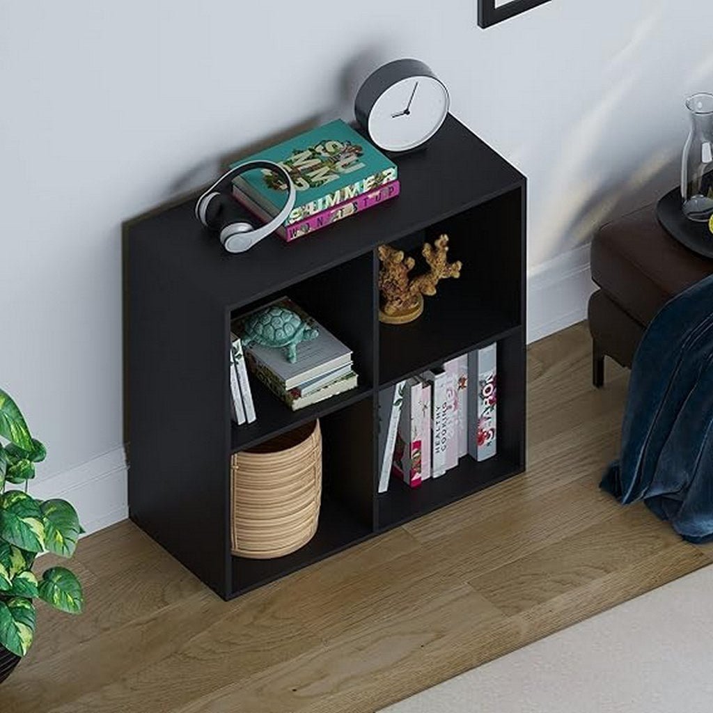 1_3dd0493e-ba7d-490b-ae6e-4bdc8933ee9c.jpg Black MDF bookcase - 65x65x29 cm - OSM-550 - Image 1