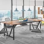 Conference Table, Rectangular 6FT Meeting Table Desk with Splicing Board - Image 9