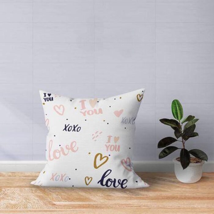 Plush children's pillow in linen - PRV-003 - Image 1