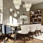 Dining table - 7 pieces of high quality beech wood - KYN-197