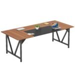 Conference Table, Rectangular 6FT Meeting Table Desk with Splicing Board - Image 8