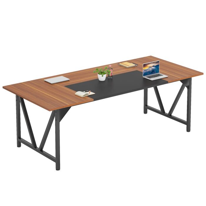 Conference Table, Rectangular 6FT Meeting Table Desk with Splicing Board - Image 8
