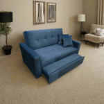 Manx 2-Seater Sofa Bed - Red Beech Wood - HST-063