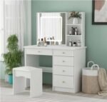 High quality MDF wood dresser with pouf - OSM-031