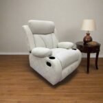 Lazy Boy red beech wood and imported suede leather - GAL-008
