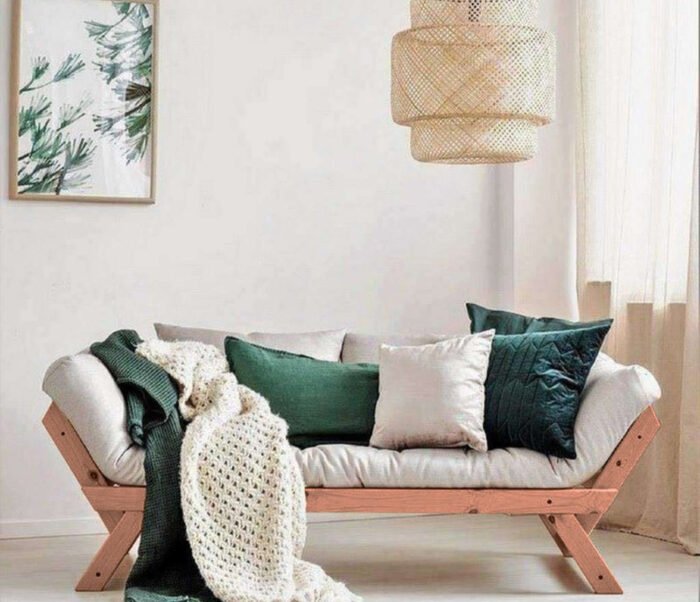 Beech Wood Sofa - GLE-103 - Image 1