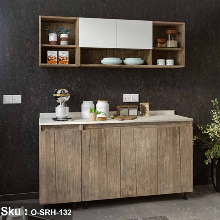Two piece kitchen made of high quality MDF wood - O-SRH-132 - Image 1