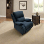 Lazy Boy red beech wood and imported suede leather - GAL-006