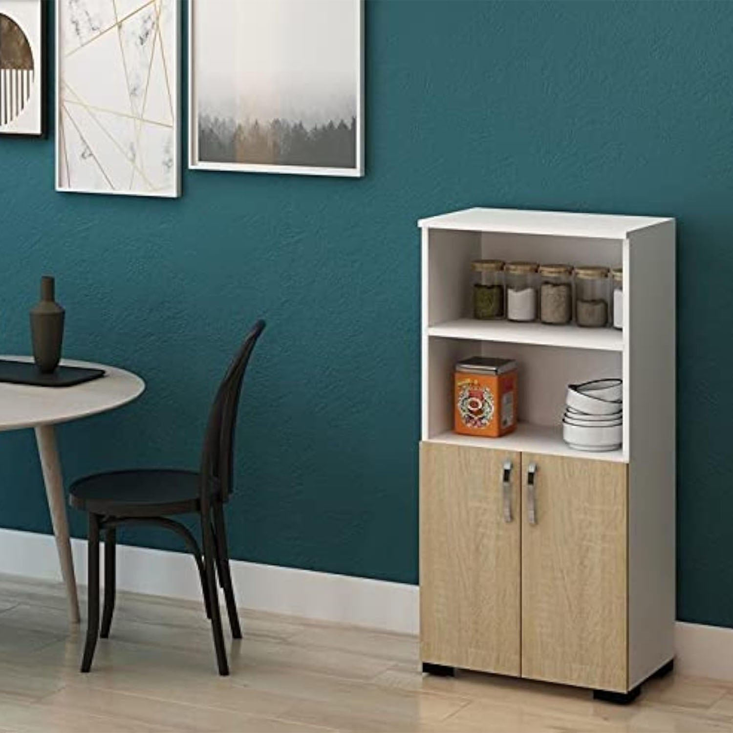 1_710ef410-43d3-428e-8a4b-c82bfe20b361.jpg Coffee Corner Wooden Counter with MDF Layer - KYN-157 - Image 1