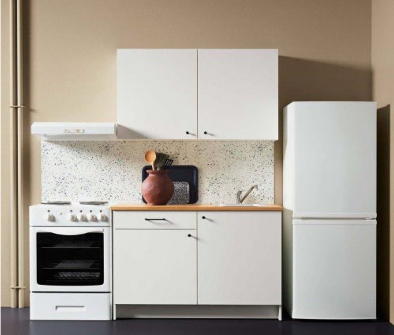 1_7e979fad-d25d-48e9-b43b-46810e1c535c.jpg Complete kitchen with wood countertops with MDF layer - KYN-150 - Image 1