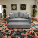 Manx 2-Seater Sofa Bed - Red Beech Wood - HST-069