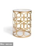 Alicia side table 50 * 40 glass - Image 2