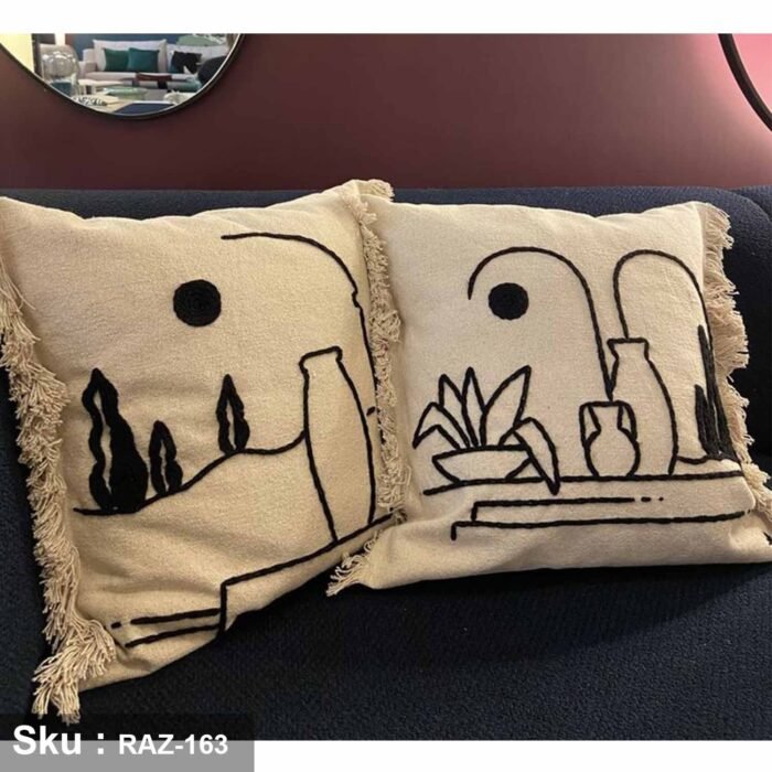 Linen cushion - RAZ-163 - Image 1