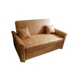 Manx 2-Seater Sofa Bed - Red Beech Wood - HST-077 - Image 2