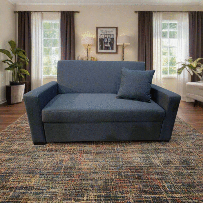 Manx 2-Seater Sofa Bed - Red Beech Wood - HST-079 - Image 1