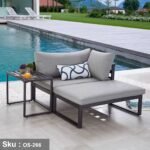 Corner seat for 4 peopmade of metal - OS-266