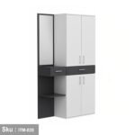 Spanish MDF wood wardrobe - ITM-020 - 180cmX105cm - Image 2