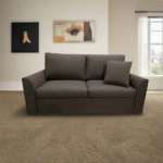 Modern mobile fixed sofa - red beech wood - HST-123