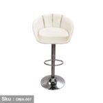 Hydraulic Velvet Bar Stool - OMA-007 - Image 2