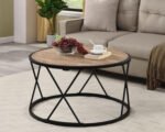 Coffee table barrel 80 * 45 MDF wood