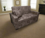 Manx 2-Seater Sofa Bed - Red Beech Wood - HST-071