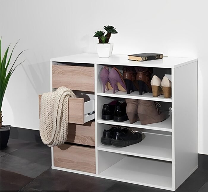 High quality MDF wooden shoe cabinet - OAL-007 - Image 1