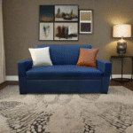 Manx 2-Seater Sofa Bed - Red Beech Wood - HST-062