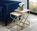 Ashley side table, iron, electrostatic paint