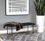 High quality MDF wooden bankette - BDF-005 - 120cmX45cm - black color