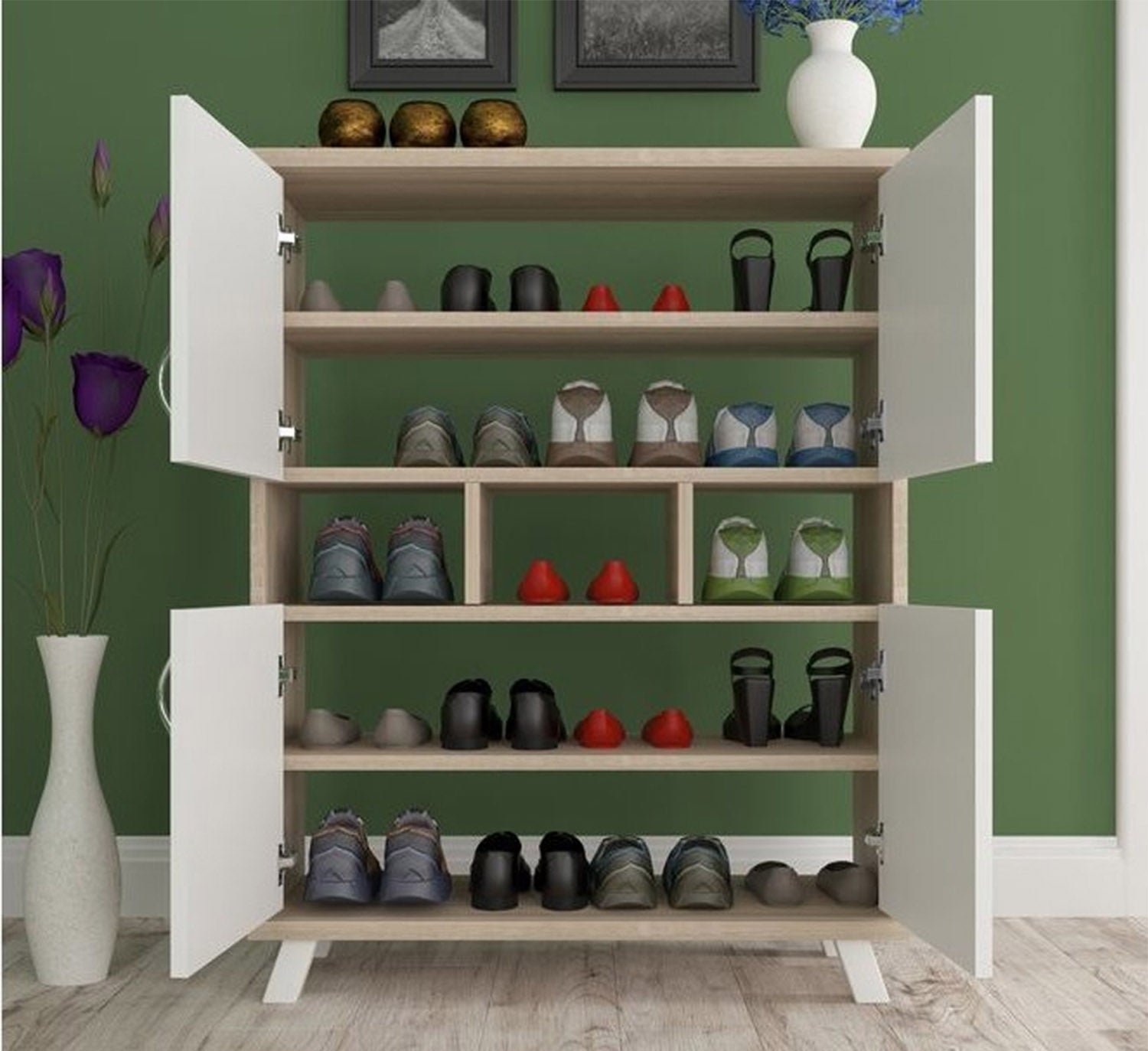 1_dac32e6b-f53c-44b3-bc56-477368216201.jpg Giovanni wardrobe 90 * 114 MDF wood - Image 1