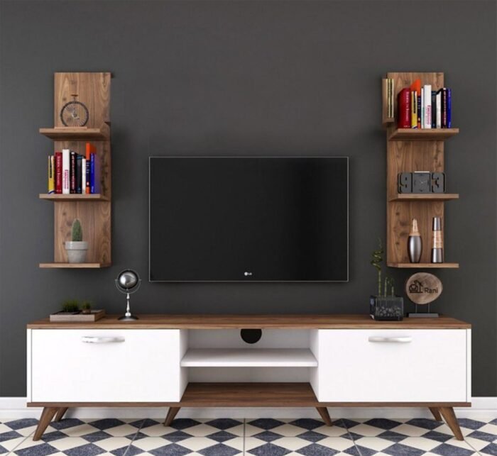 Danisha TV unit 160 * 45 MDF wood - Image 1