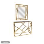 Stainless Steel Console and Mirrors - ORX-080 - Image 2