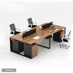 Quad workstation made of Spanish MDF wood - CEM-019 - Image 2