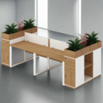 Spanish MDF quad workstation - CEM-020