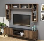 TV table with additional units made of high-quality MDF wood - HFS-119