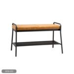 Metal and leather shoe cabinet - LUS-153 - Image 2