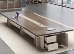 Meeting tab- 240x120 - Spanish MDF wood with metal chassis - CEM-062