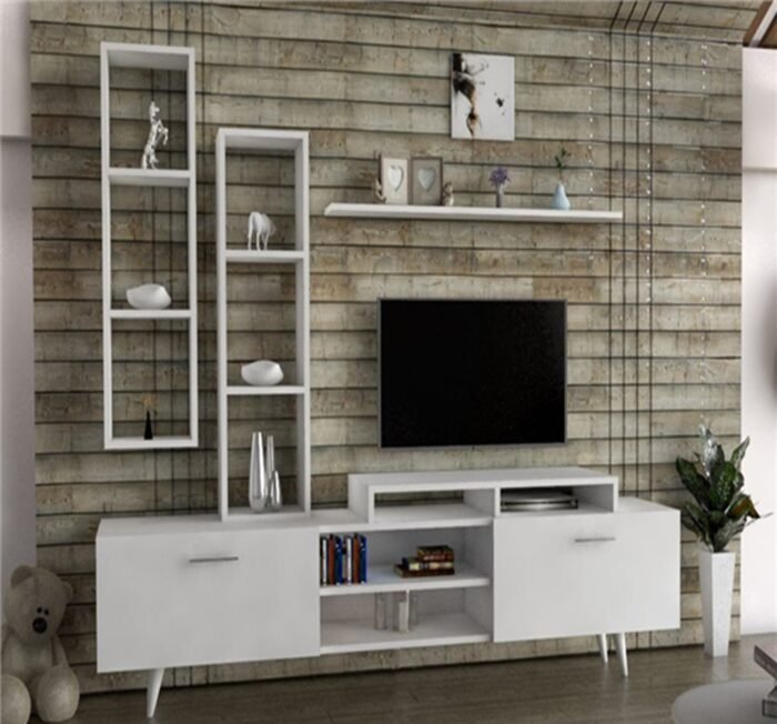 TV table with additional units made of high-quality MDF wood - HFS-124 - Image 1