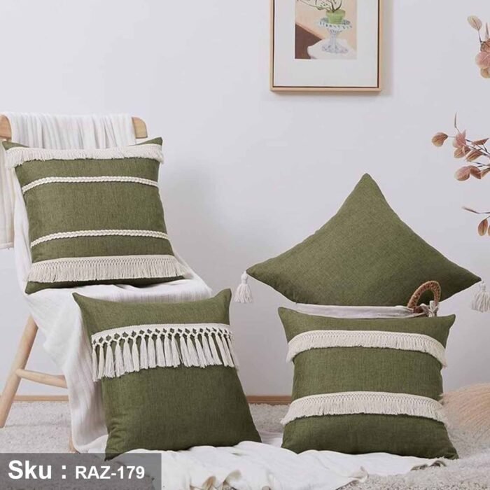 Set of 4 linen cushions - RAZ-179 - Image 1