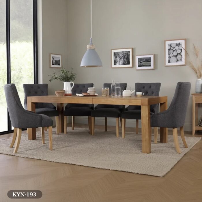 Dining table - 7 pieces of high quality beech wood - KYN-193 - Image 1