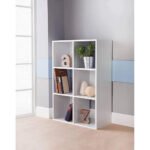 White MDF bookcase - 89x60x28 cm - OSM-530
