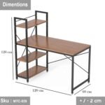 Melamine Wood Desk - MTC-028 - 120cmX120cm - Brown