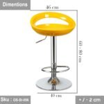 Tori Hydraulic Bar Stool - Yellow - Image 2