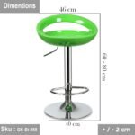 Tori Hydraulic Bar Stool - Green - Image 2