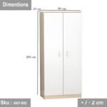 Kdarian MDF wood wardrobe - Image 3