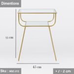 Elizabeth side table, iron, electrostatic paint - Image 2