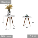 High-quality MDF wood interlocking side table set - OAL-046 - Image 3